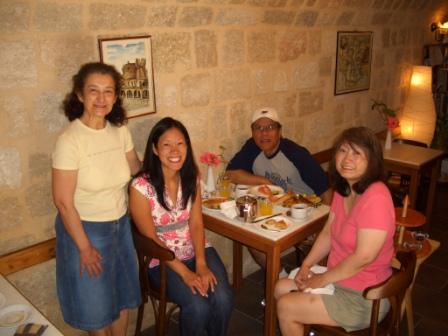 us with nina at breakfast